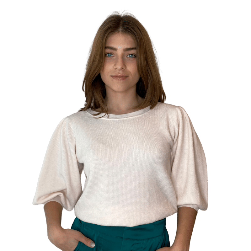 Blusa manga bombacha discount transparente