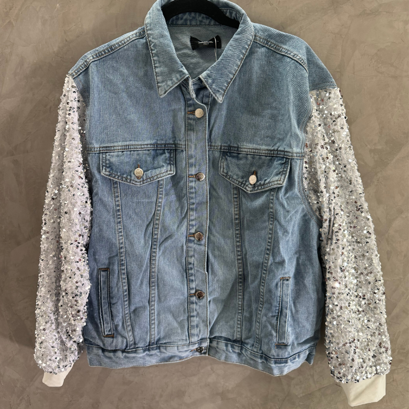 Lola  Denim sequin jacket