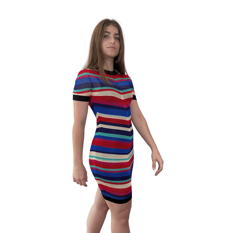 Lea Vestido Lineas Colores