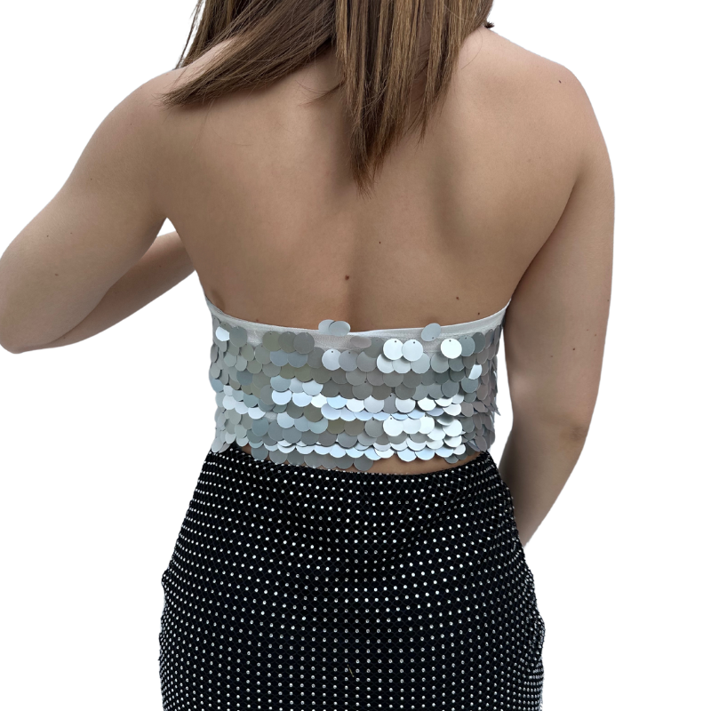 Luna Top Halter Sequin