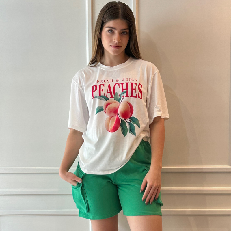 Peaches Playera