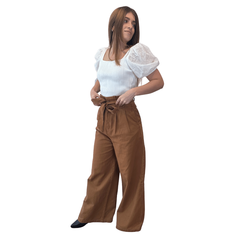 Alina Pantalon Paper Bag