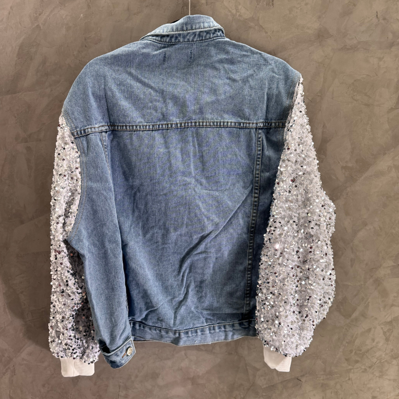 Lola  Denim sequin jacket