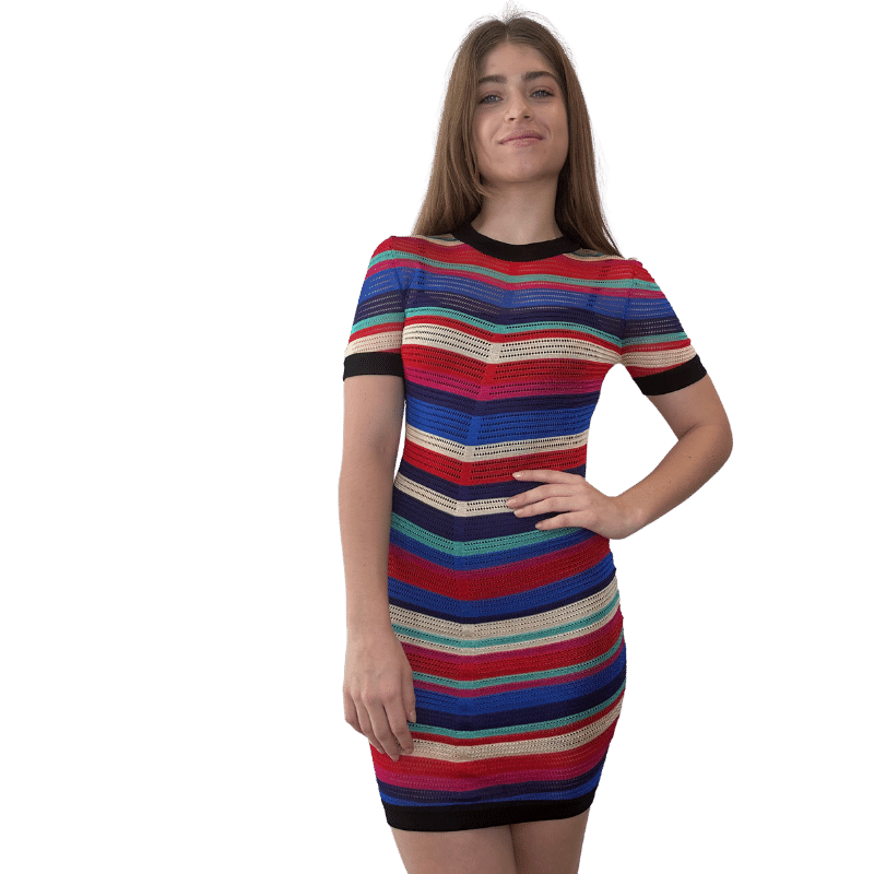 Lea Vestido Lineas Colores