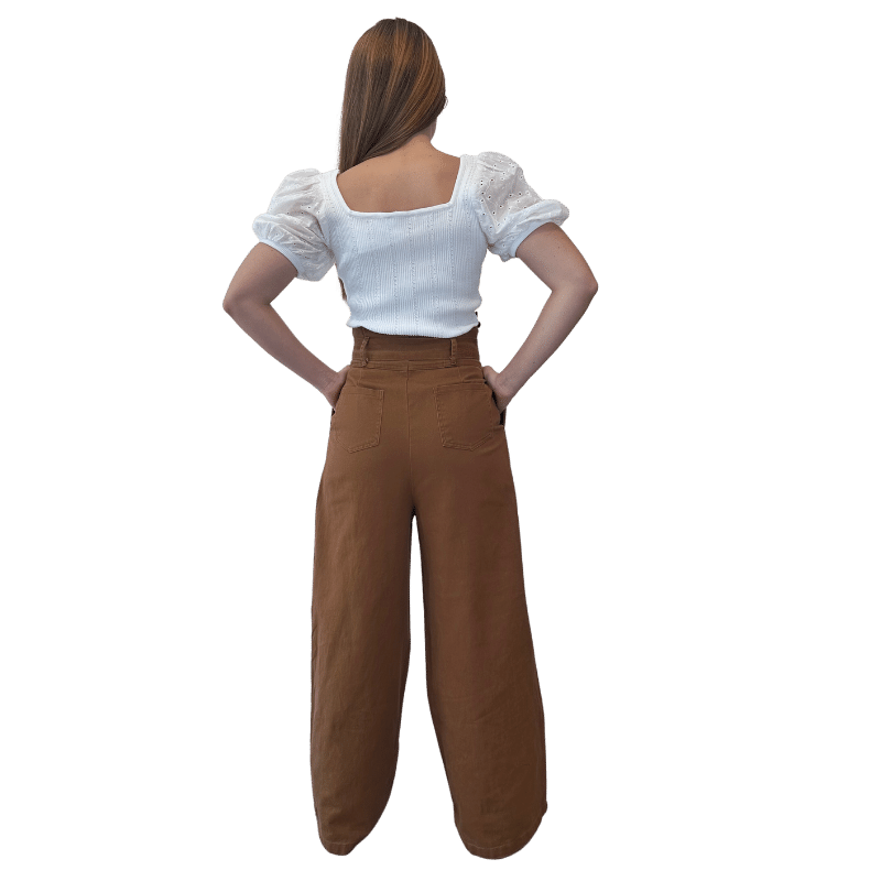 Alina Pantalon Paper Bag